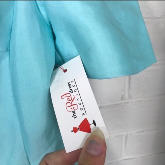 Do + Be NWT Off Shoulder Blue Formal Dress - Picture 12 of 12